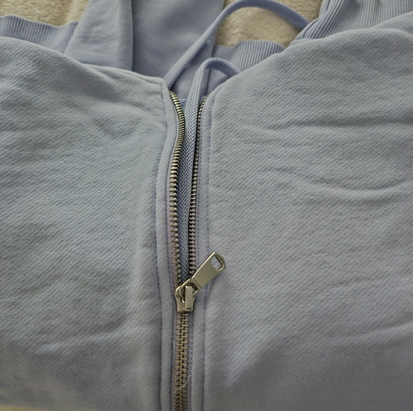 BENETTON Lilac Zipup hoodie Cardigan - Picture 6 of 11